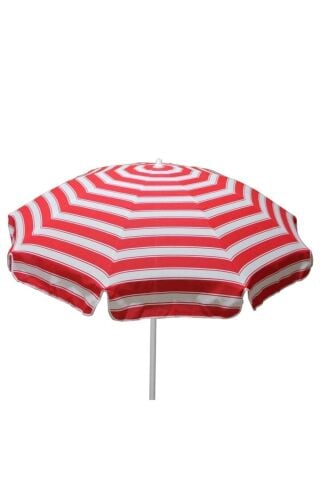 Kırmızı 2 Metre Plaj Şemsiyesi 8 Telli Eğilebilir(BİDONSUZ)