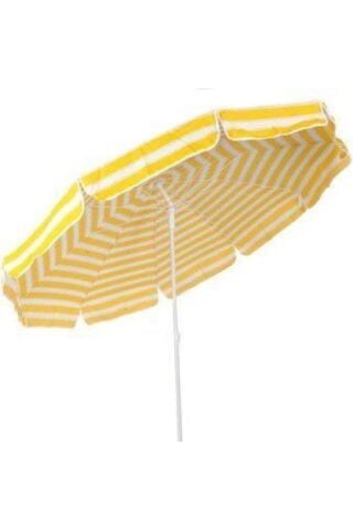 Kırmızı 2 Metre Plaj Şemsiyesi 8 Telli Eğilebilir(BİDONSUZ)