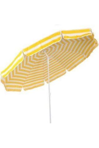 Kırmızı 2 Metre Plaj Şemsiyesi 8 Telli Eğilebilir(BİDONSUZ)