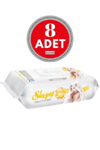 Sensitive Islak Mendil 90 Yaprak 8 Adet