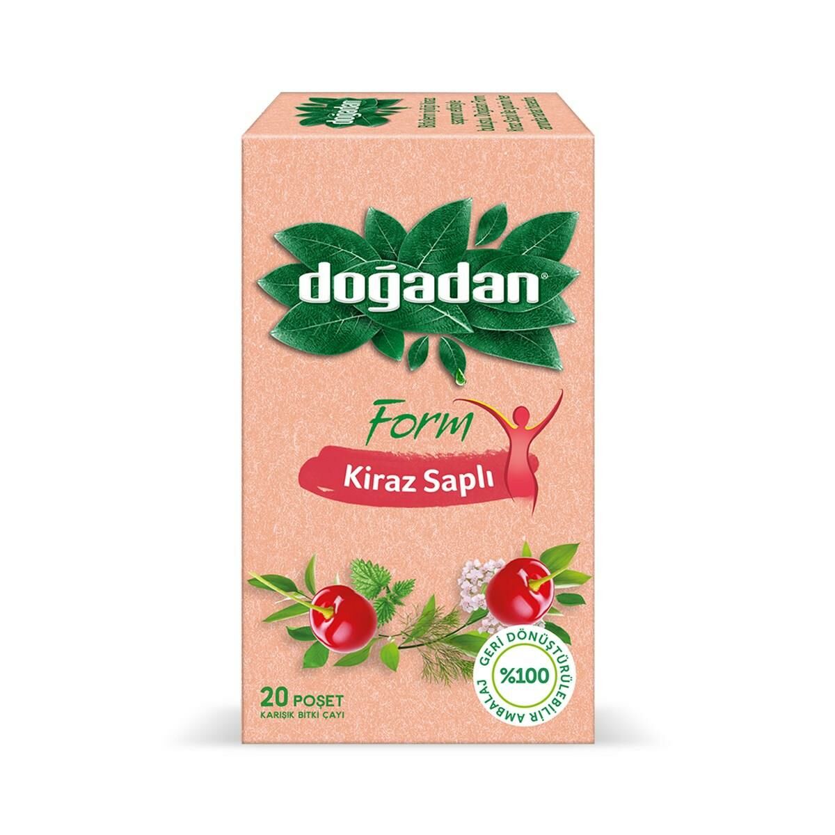 Doğadan Form Çay Kiraz Saplı 20'li