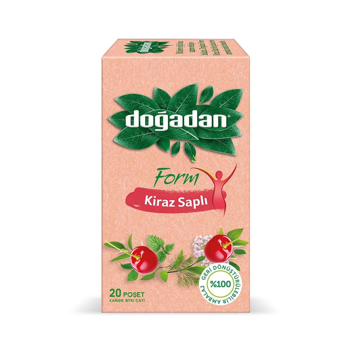 Doğadan Form Çay Kiraz Saplı 20'li