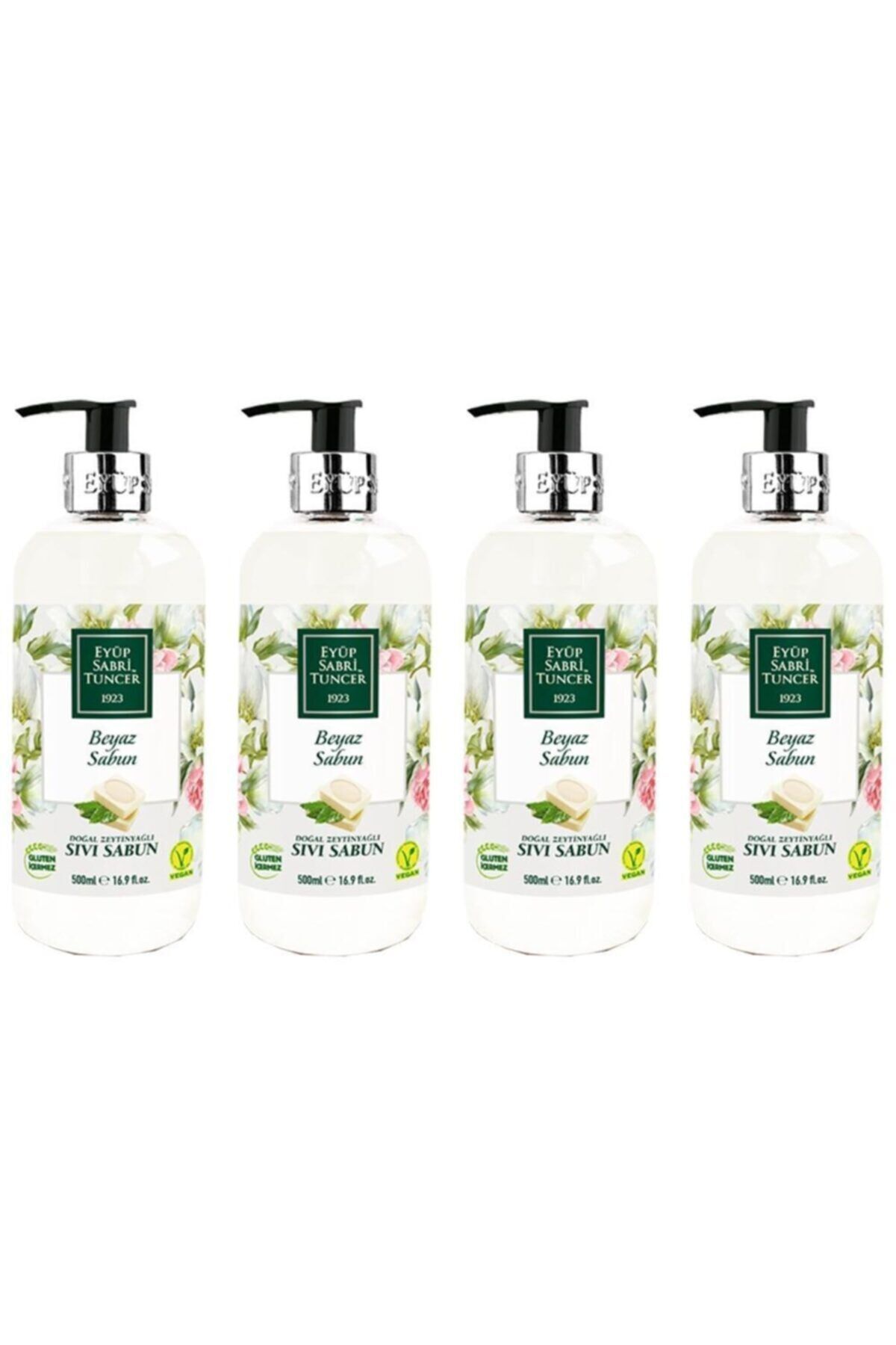 Eyüp Sabri Tuncer Beyaz Sabun Sıvı Sabun 500 ml x 4 Adet