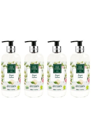 Eyüp Sabri Tuncer Beyaz Sabun Sıvı Sabun 500 ml x 4 Adet
