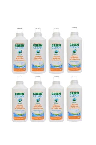 Green Clean Bulaşık Makinesi Jel Deterjanı Portakal Yağlı 1000 ml x 8 Adet