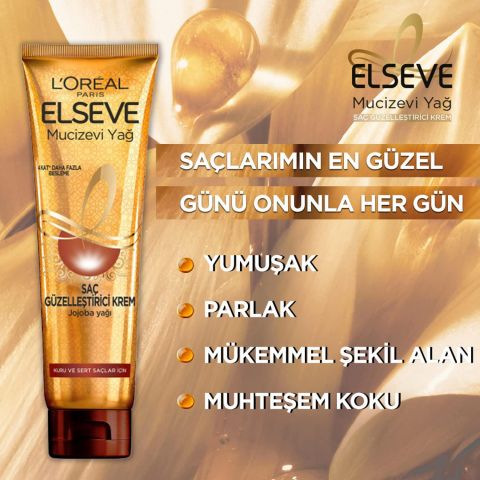 6 AL 5 ÖDE Elseve Mucizevi Yağ Saç Kremi Jojoba Kuru ve Sert Saçlar 150 ml ve ROSIE