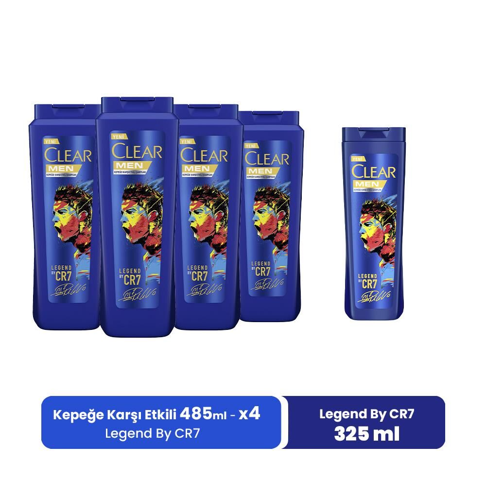 Clear Legend By Cristiano Ronaldo 485 ML x 4 ve Legend By CR7 325 ml