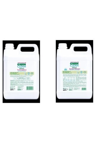 Green Clean Çamaşır Deterjan 5 lt ve Yumuşatıcı 5 lt