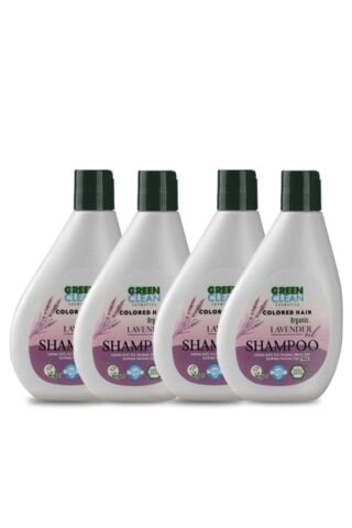 Green Clean Şampuan Seti 4lü Boyalı Saçlar Lavanta 275 ml