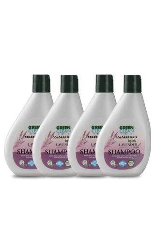 Green Clean Şampuan Seti 4lü Boyalı Saçlar Lavanta 275 ml