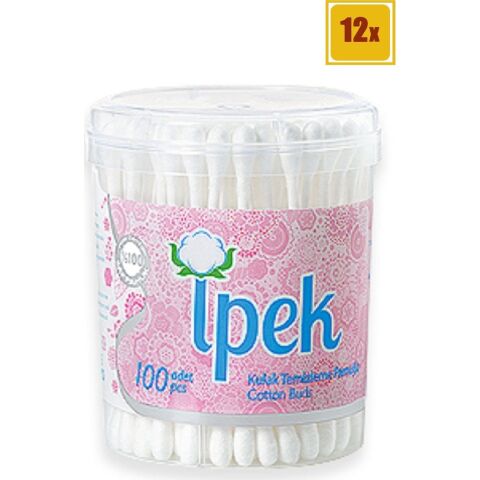 İpek Ipek Kulak Temizleme Pamuğu 100'LÜ 12'li Set
