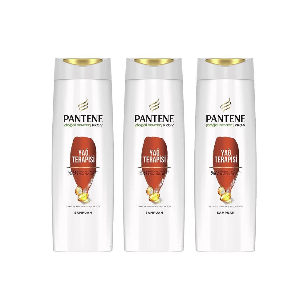 Pantene Şampuan Pro-V Yağ Terapisi Zayıf Ve Yıpranmış Saçlar 400 ML x 3