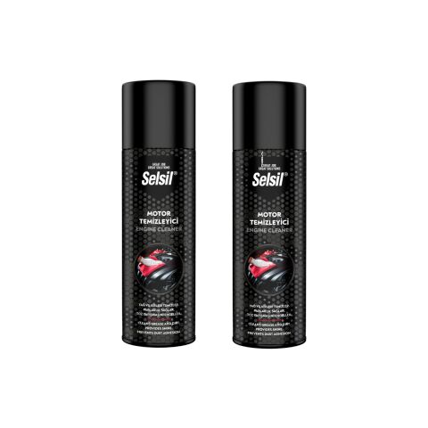 Selsil Motor Temizleme Spreyi 2 x 500 ml Derinlemesine Temizlik Araç Bakım Ürünü