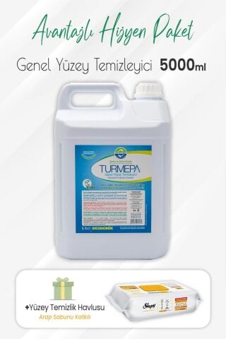 Turmepa Yüzey Temizleyici ve Arap Sabunlu Yüzey Temizlik 100' lü