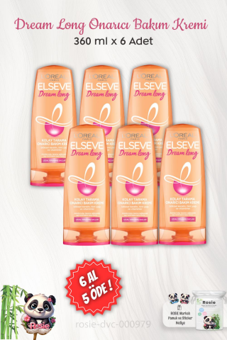 6 AL 5 ÖDE Elseve Dream Long Onarıcı Bakım Kremi 360 ml ve ROSIE