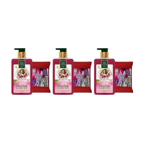 Eyüp Sabri Tuncer Mutfak Sabunu Kiraz 500 ml + Magic Sünger x 3 Adet