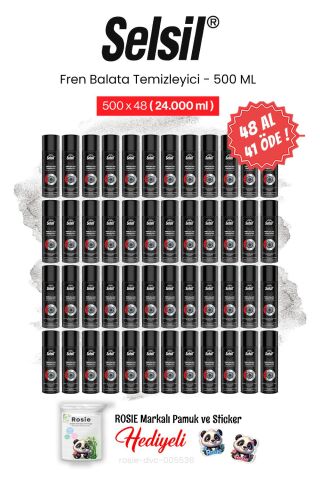 Selsil 48 AL 41 ÖDE, 500 ml Fren Balata Temizleyici Sprey ve rosie pamuk