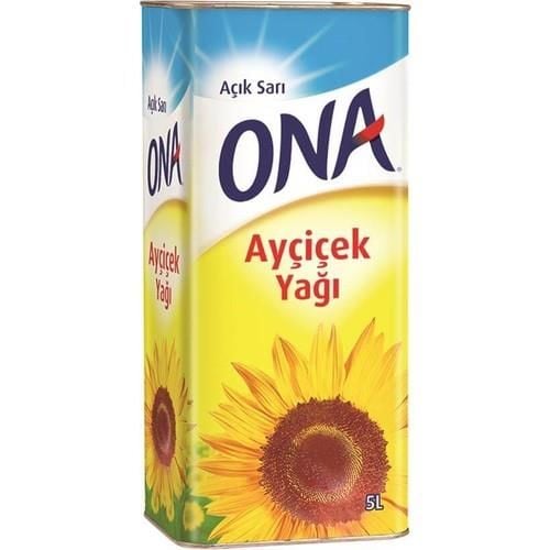 Ona Ayçiçek Yağı Teneke 5 lt