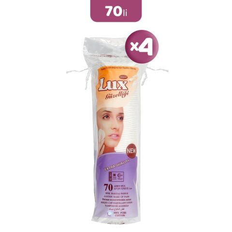 Lux Disk Makyaj Pamuğu 70'li x 4