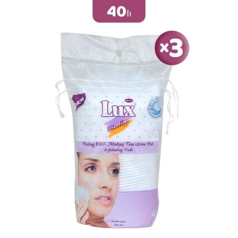 Lux Peeling Etkili Makyaj Pamuğu 40' lı x 3