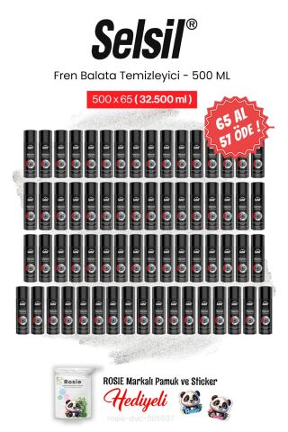 Selsil 65 AL 57 ÖDE, 500 ml Fren Balata Temizleyici Sprey ve rosie pamuk