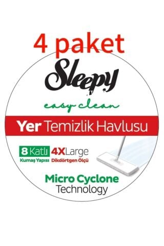 Yüzey Temizleme Havlusu, 4 Xl 8 Kat, 4 Adet, Dayanıklı Özel Ambalaj