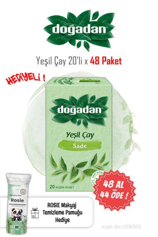 48 AL 44 ÖDE Doğadan Yeşil Çay 20'li ve ROSIE