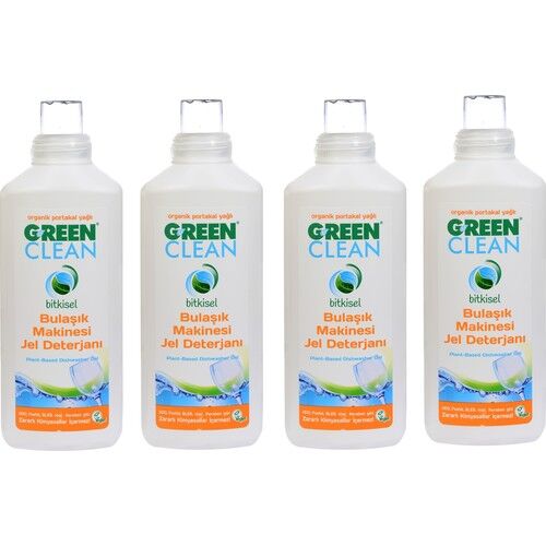 Green Clean  Bulaşık Makinesi Jel Deterjanı 1000 ml x 4 Adet