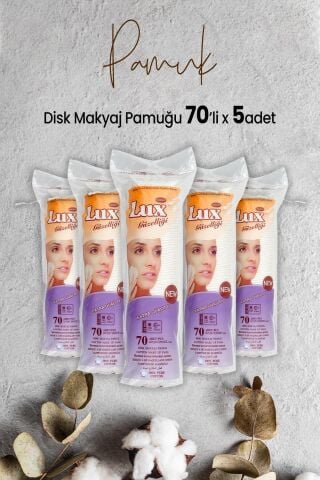Lux Disk Makyaj Pamuğu 70'li x 5 Adet