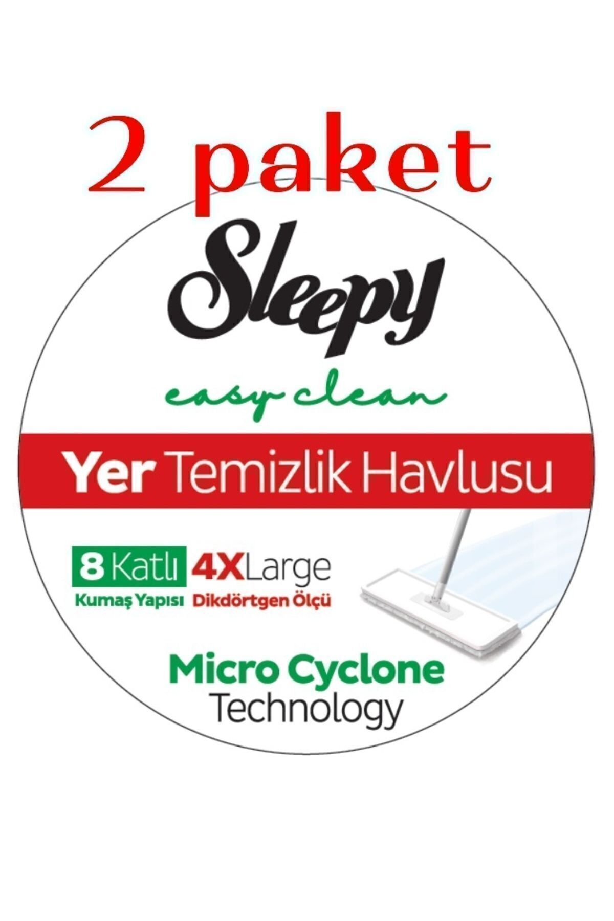 Yer Temizleme Havlusu,4 Xl 8 Kat,2 Paket, Dayanıklı Özel Ambalaj
