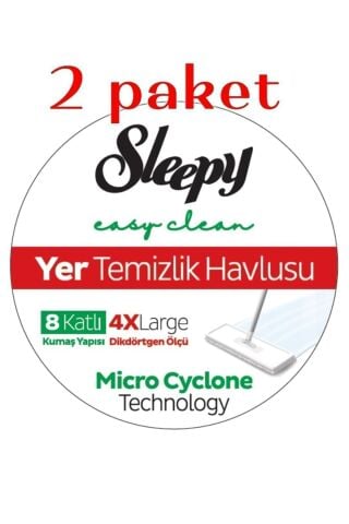 Yer Temizleme Havlusu,4 Xl 8 Kat,2 Paket, Dayanıklı Özel Ambalaj