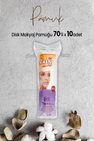 Lux Disk Makyaj Pamuğu 70'li x 10 Adet