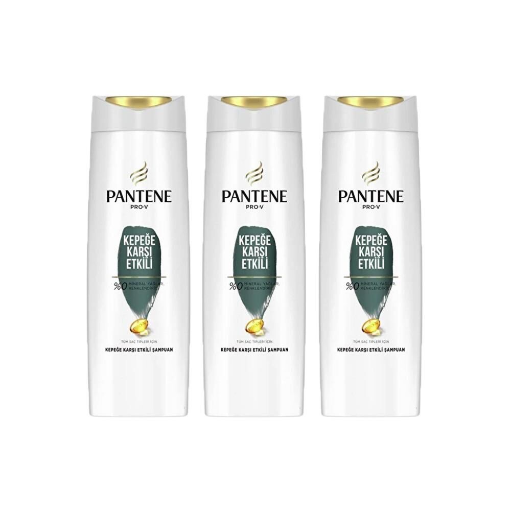 Pantene Şampuan Kepeğe Karşı Etkili 400 ml Şampuan x 3