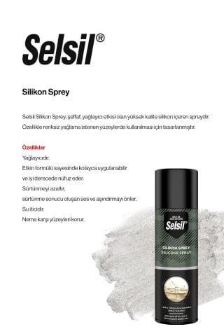 Selsil Silikon Sprey, 500 ml 2 adet ve rosie pamuk