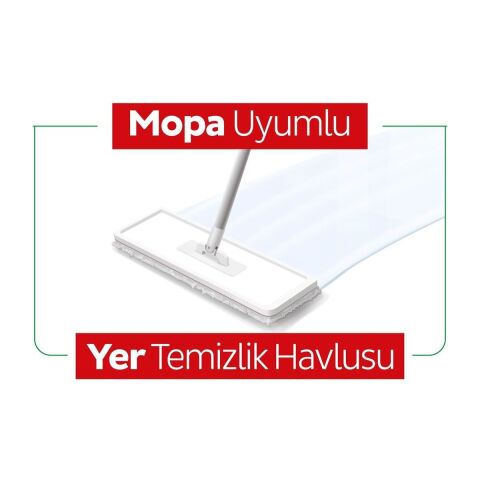 Sleepy Easy Clean Beyaz Sabun Katkılı Mopa Uyumlu Yer Temizlik Havlusu 3x50 (150 Yaprak)