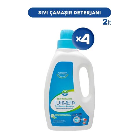 Turmepa Sıvı Çamaşır Deterjanı 2 lt x 4