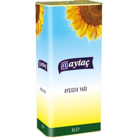 Aytaç Ayçiçek Yağı Teneke 5 Lt