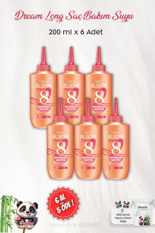 6 AL 5 ÖDE Elseve Dream Long Mucize Saç Bakım Suyu 200 ml ve ROSIE