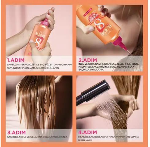 6 AL 5 ÖDE Elseve Dream Long Mucize Saç Bakım Suyu 200 ml ve ROSIE