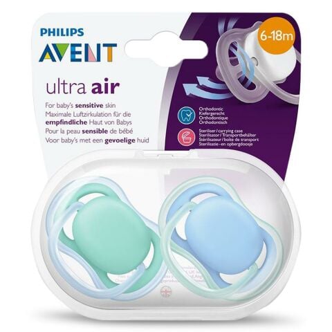 Philips Avent Ultra Air Emzik 6-18 Ay 2'li Renkli Erkek