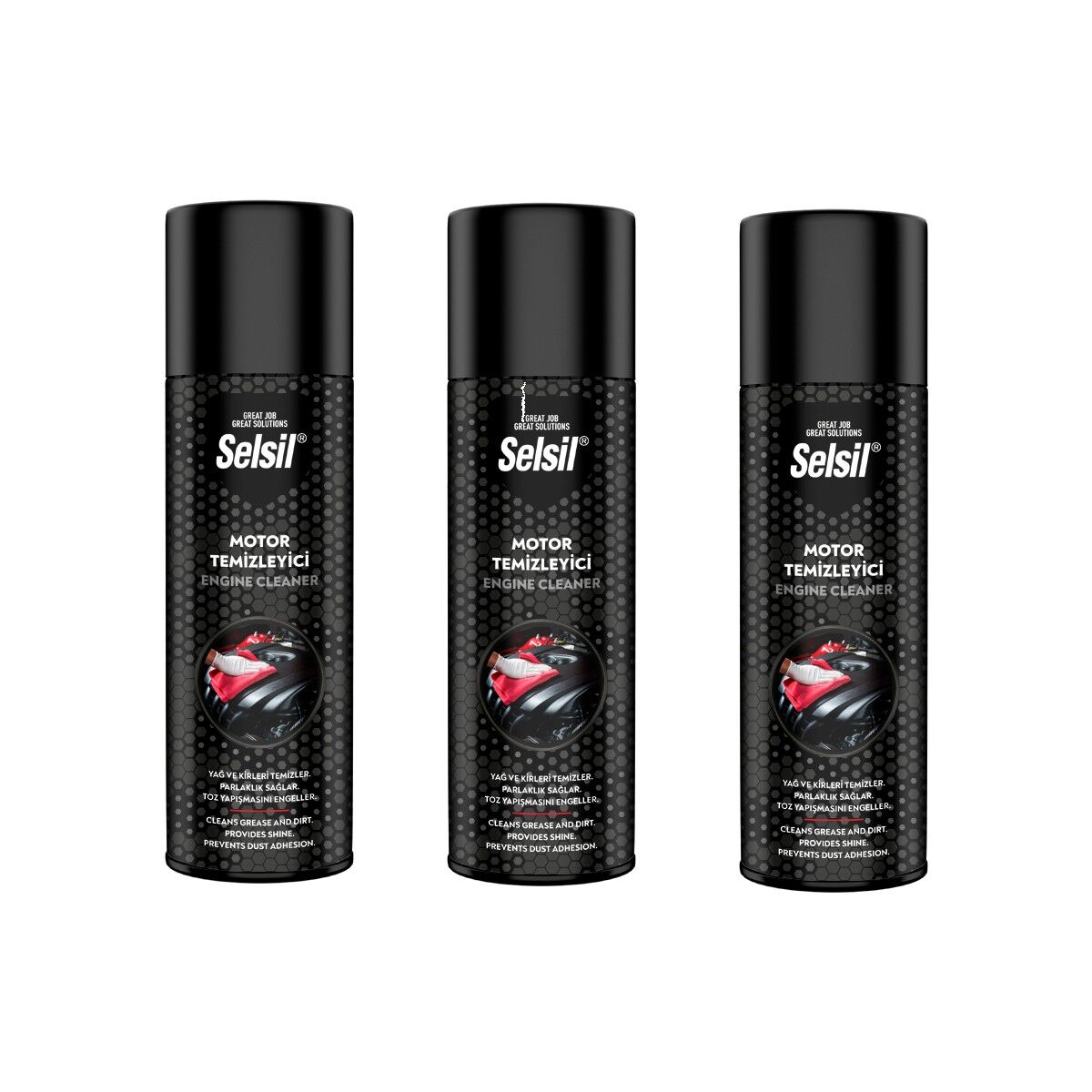 Selsil Motor Temizleme Sprey 500 ml 3 Adet