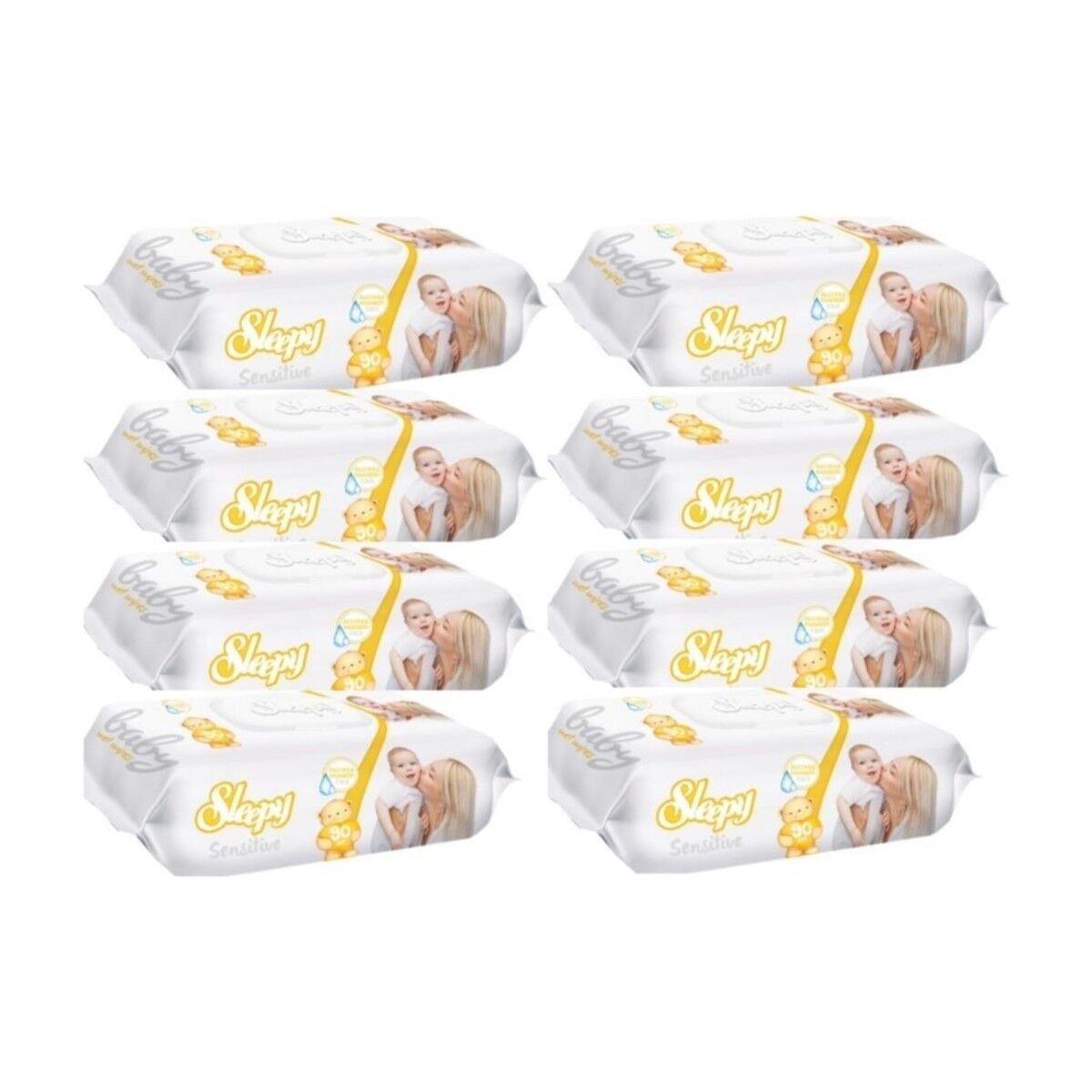 Sleepy Sensitive Islak Havlu Mendil 90'lı- 8 Adet (720YAPRAK)