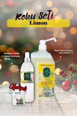 Limon Kolonyası Verbena & Zinde 150 ml ve 1 lt, Rosie Hediye