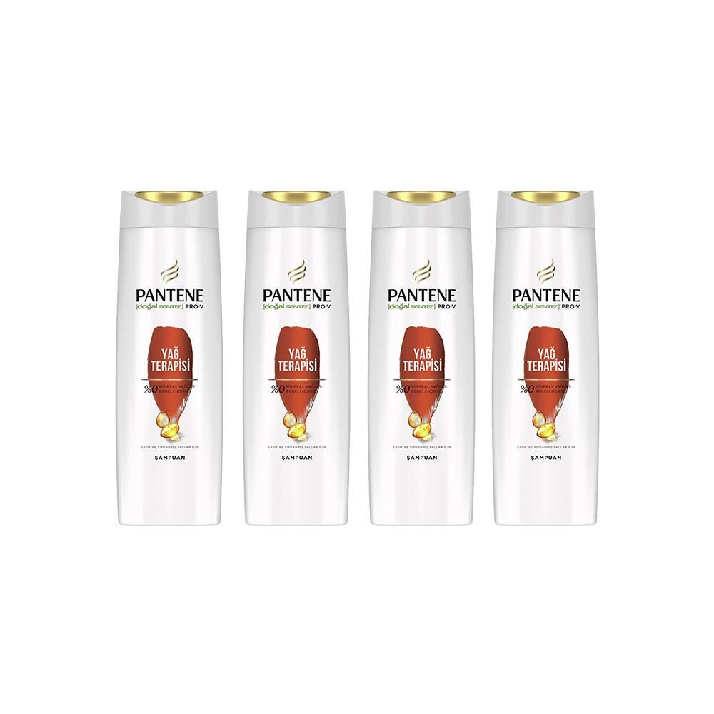 Pantene Şampuan Pro-V Yağ Terapisi Zayıf Ve Yıpranmış Saçlar 400 ML x 4
