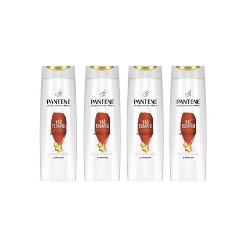Pantene Şampuan Pro-V Yağ Terapisi Zayıf Ve Yıpranmış Saçlar 400 ML x 4