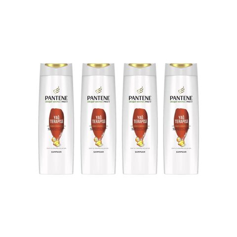 Pantene Şampuan Pro-V Yağ Terapisi Zayıf Ve Yıpranmış Saçlar 400 ML x 4