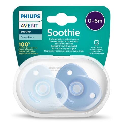 Philips Avent Soothie Mavi Emzik 2'li 0-6 Ay Erkek