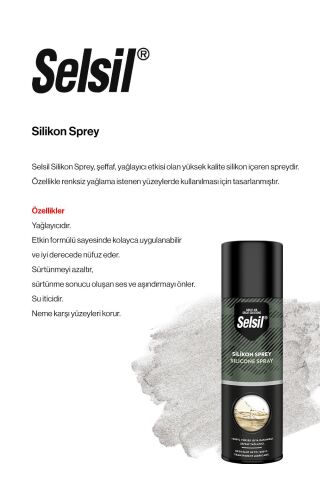 Selsil 5 AL 4 ÖDE Silikon Sprey, 500 ml ve rosie pamuk