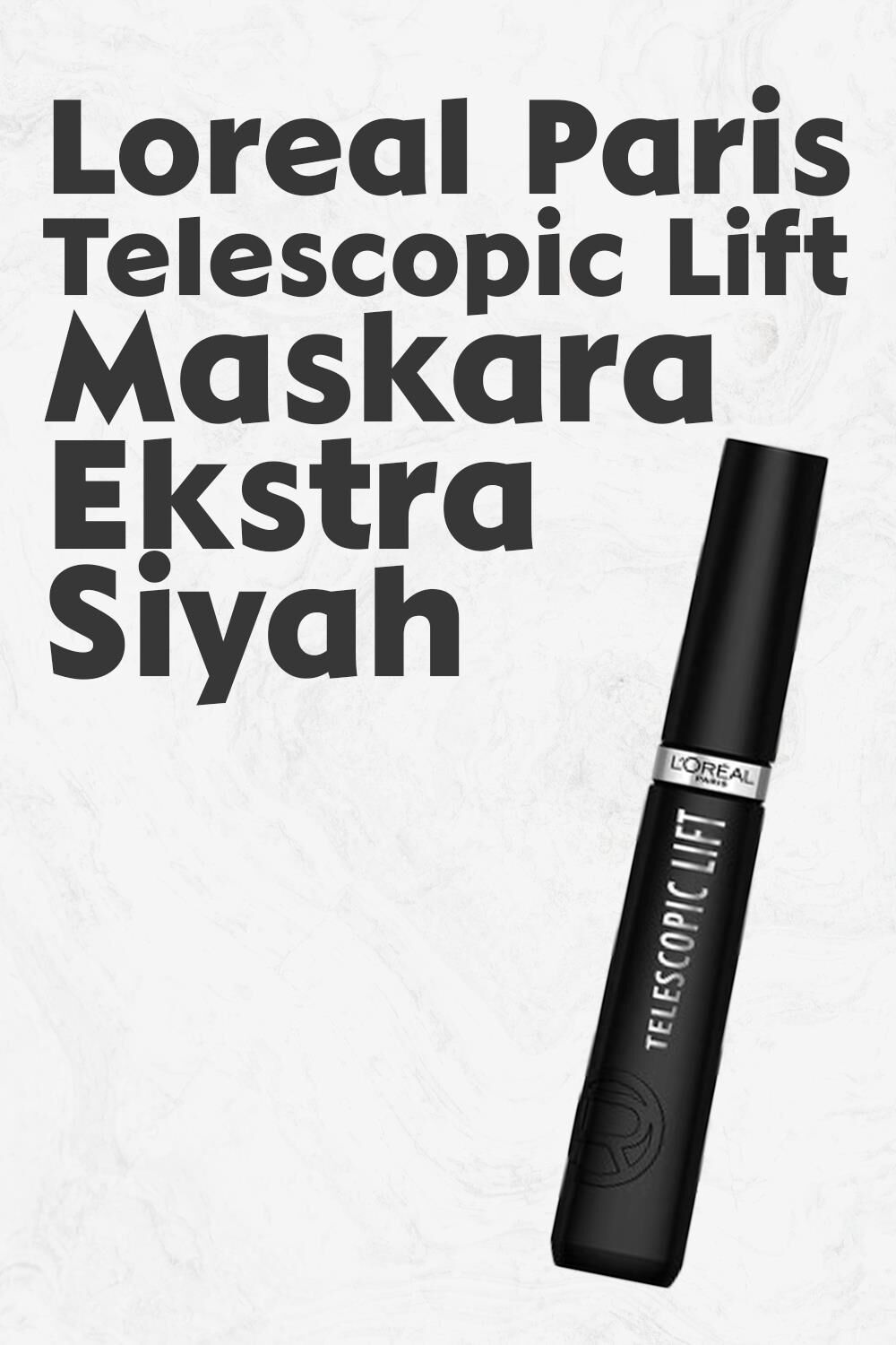 Loreal Paris Telescopic Lift Maskara Ekstra Siyah