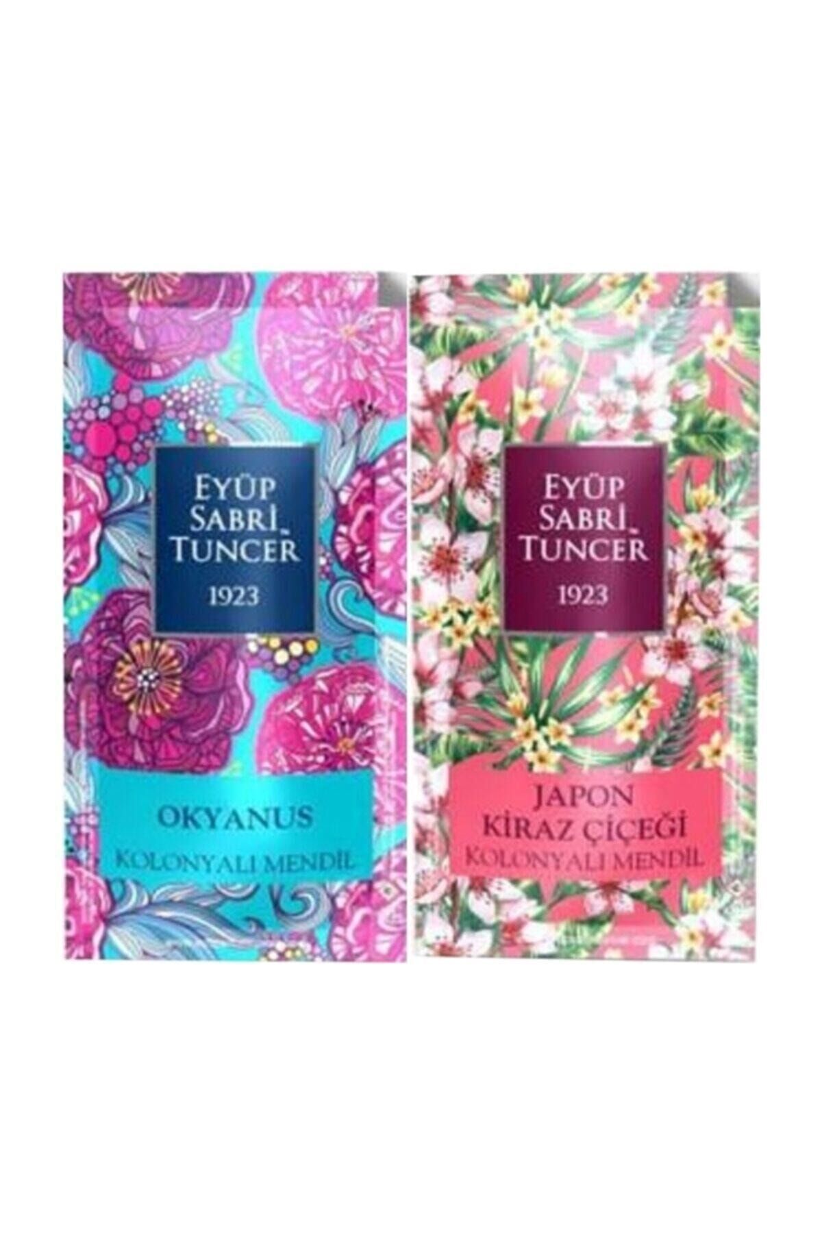 Eyüp Sabri Tuncer Kolonyalı Mendil Japon Kiraz Çiçeği ve Okyanus 300 Adet